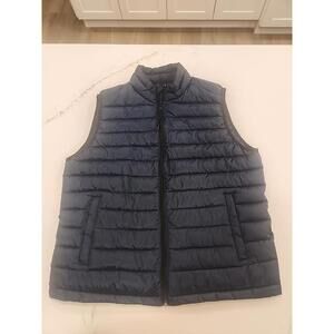 Aeropostale  Full Zip Puffer Vest Blue Quilted Jacket Med